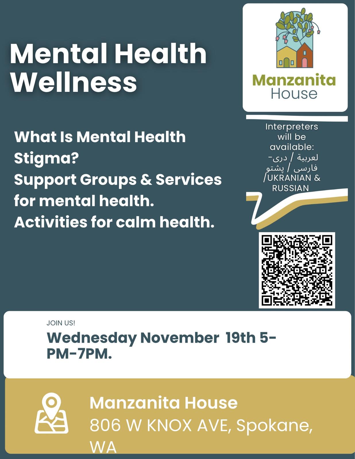 Mental Health Wellness flyer