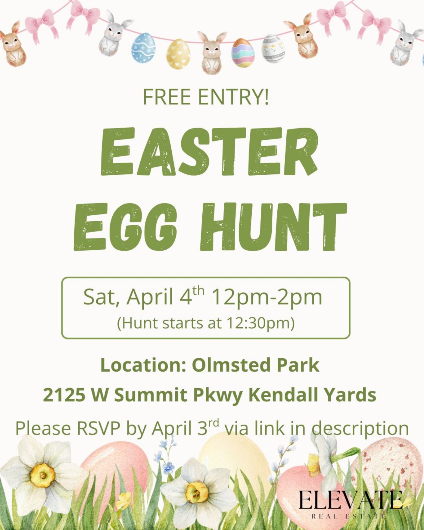 EASTER EGG HUNT flyer