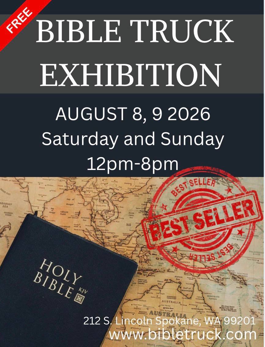 Bible Truck Exhibition flyer
