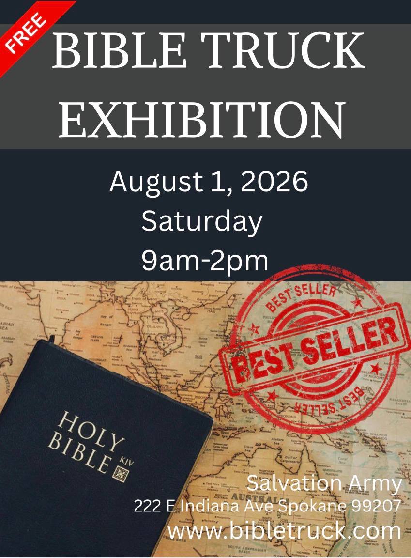 Bible Truck Exhibition flyer