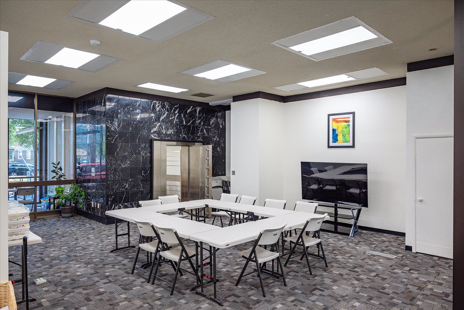 A meeting and training room at Spokane Slavic Association.